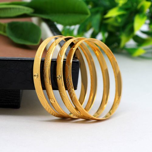 Gold Color 1 Set Of Bangle Size: 2.8