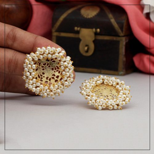 Gold Color Antique Earrings