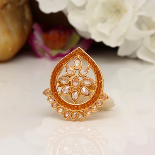 Gold Color Copper Finger Ring