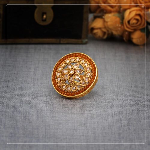 Gold Color Copper Finger Ring