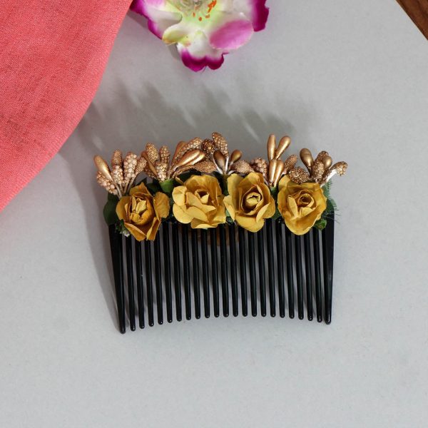 Gold Color Hair Comb Pin-0