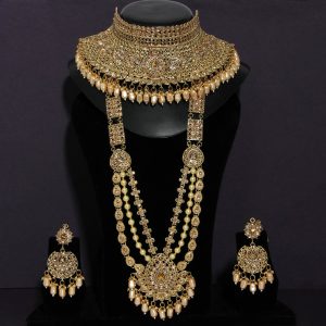 Gold Color Kundan Dulhan Set-0