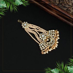 Gold Color Kundan Maang Pasa-0