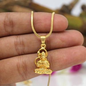 Gold Color Lord Hanuman Temple Locket-0