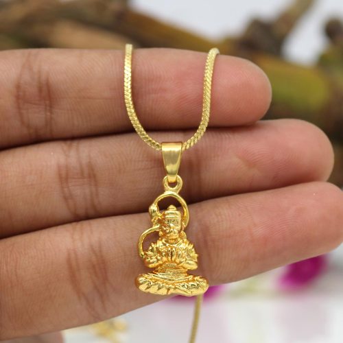 Gold Color Lord Hanuman Temple Locket