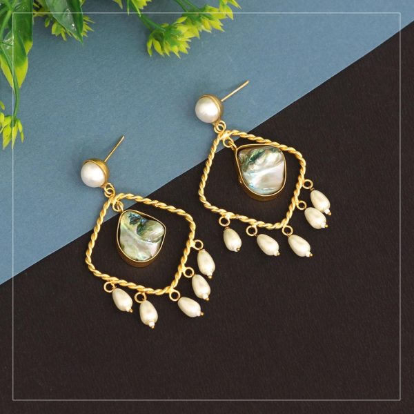 Green Color Amrapali Earrings-16246