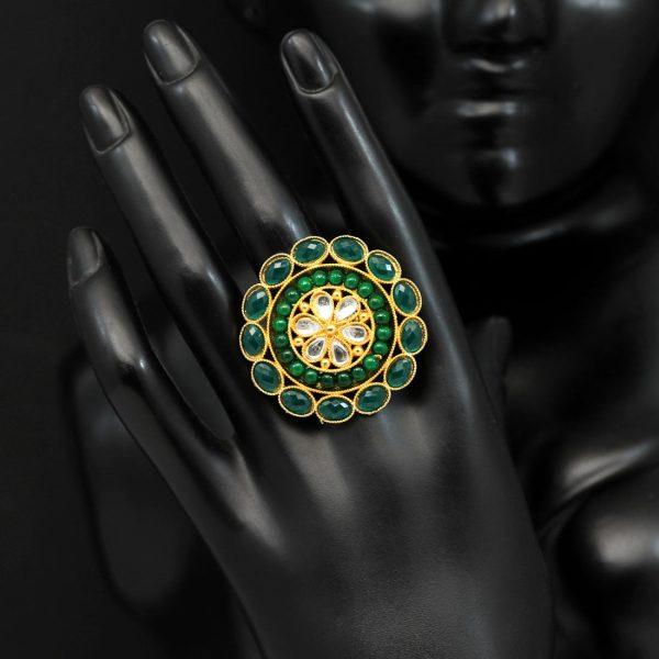 Green Color Finger Rings-12656