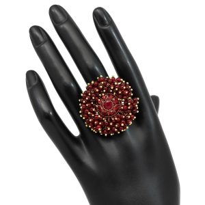 Maroon Color Finger Rings-0