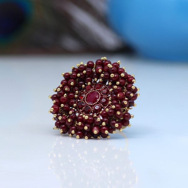Maroon Color Finger Rings-12622