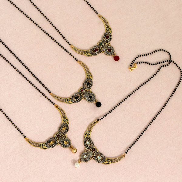 Multi Color 4 Piece Of Mangalsutra Combo-0