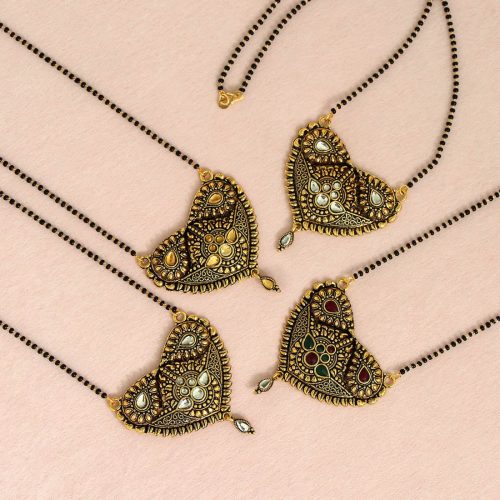 Multi Color 4 Piece Of Mangalsutra Combo