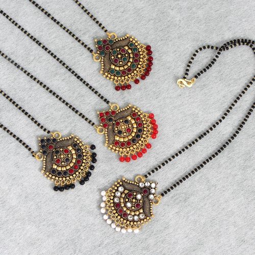 Multi Color 4 Piece Of Mangalsutra Combo