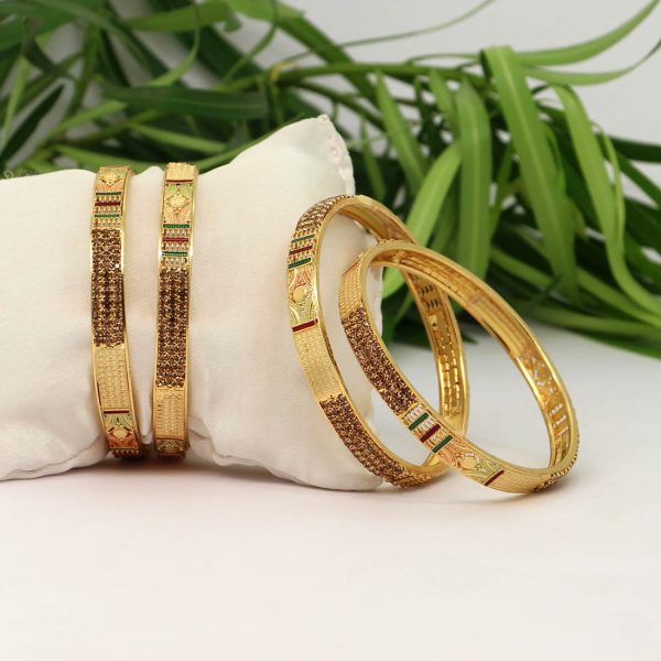 Multi Color 6 Set Of Bangles Combo Size-15617