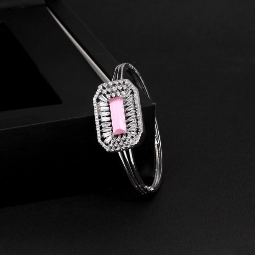 Pink Color American Diamond Bracelet