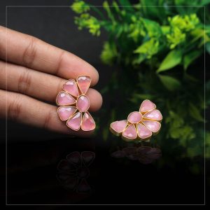 Pink Color Amrapali Earrings-0