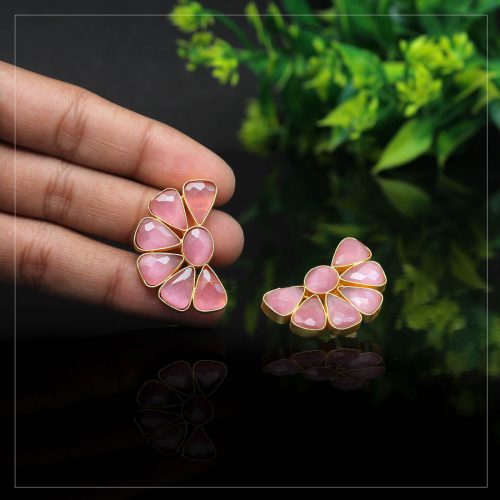 Pink Color Amrapali Earrings