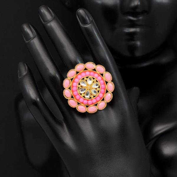Pink Color Finger Rings-12664