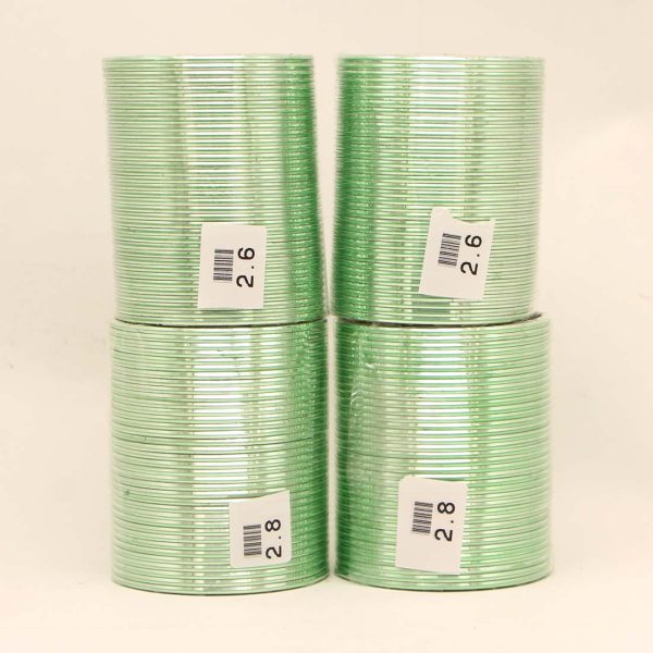 Pista Green Color 4 Set Of Fashion Bangles Combo Size-0