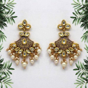 Purple Color Mint Meena Earrings-0