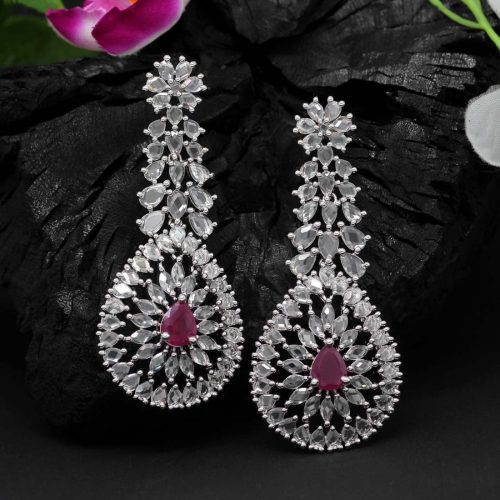 Rani Color American Diamond Earrings