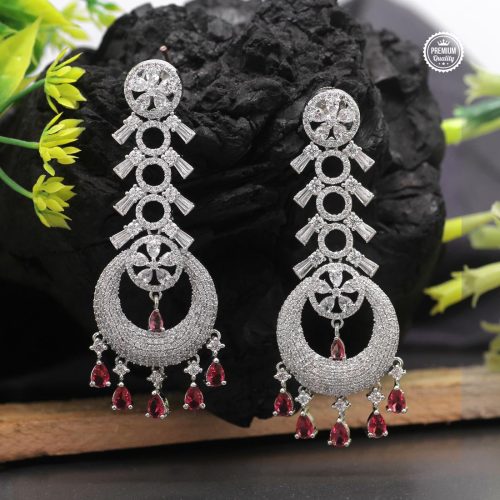 Rani Color American Diamond Earrings