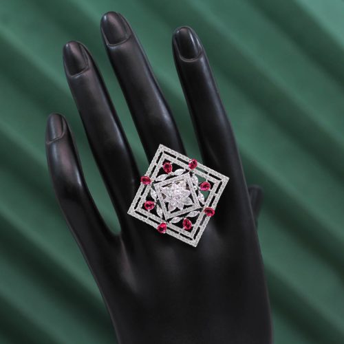 Rani Color American Diamond Finger Ring