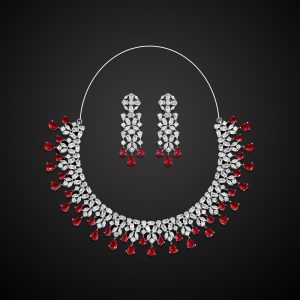 Rani Color American Diamond Necklaces Set-0