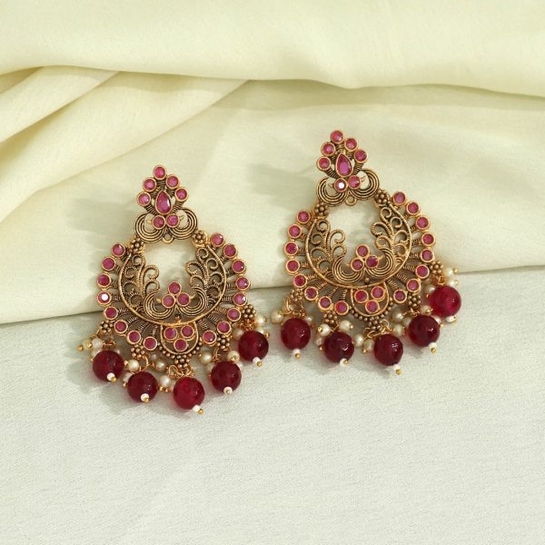 Rani Color Antique Earrings-14789