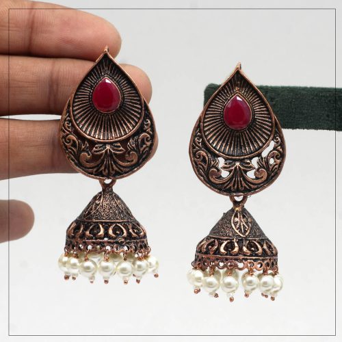 Rani Color Copper Earrings