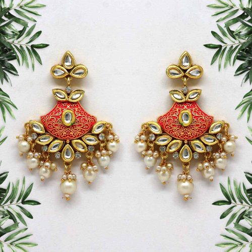 Rani Color Mint Meena Earrings