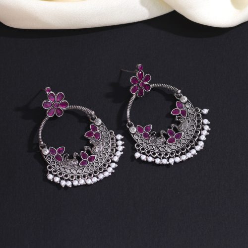 Rani Color Oxidised Earrings