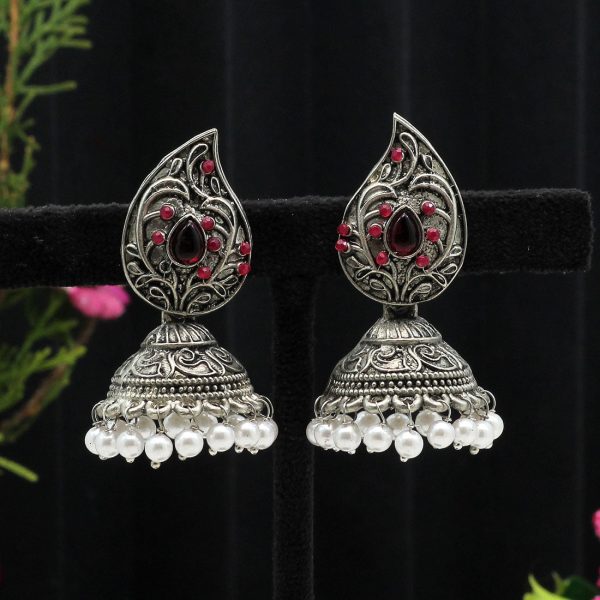 Rani Color Oxidised Earrings-3407