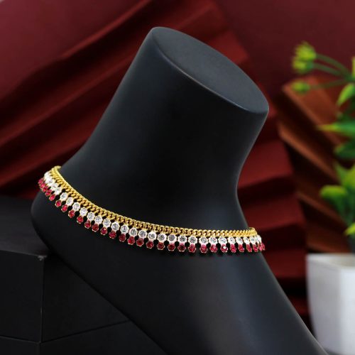 Rani Color Rhinestone Anklets