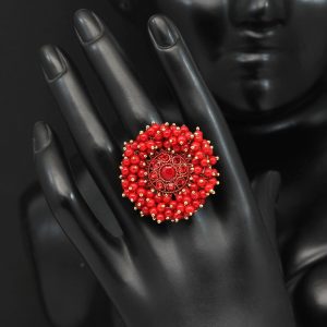 Red Color Finger Rings-0