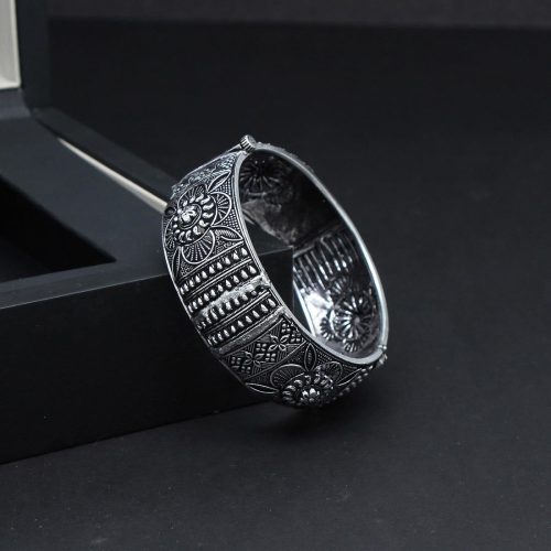 Silver Color Oxidised Bracelet