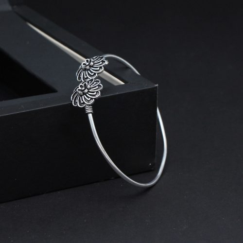 Silver Color Oxidised Bracelet