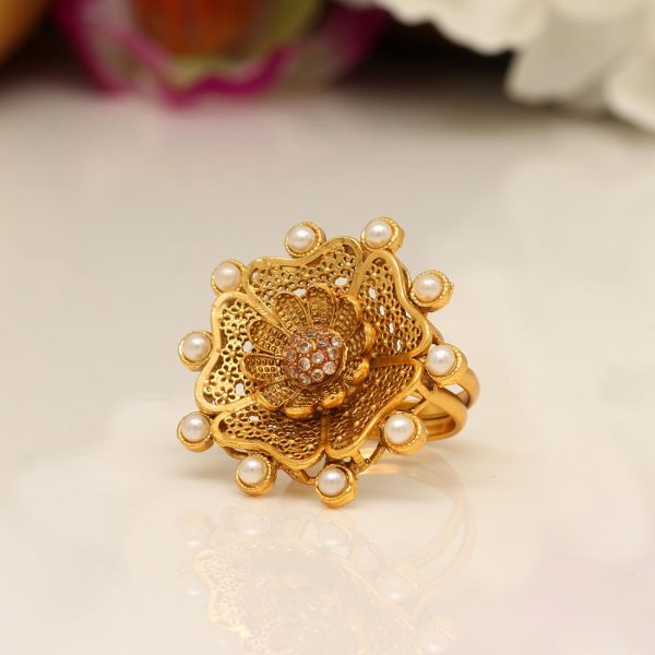 White Color Copper Finger Ring-0