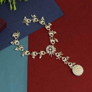 White Color Kundan Matha Patti-0