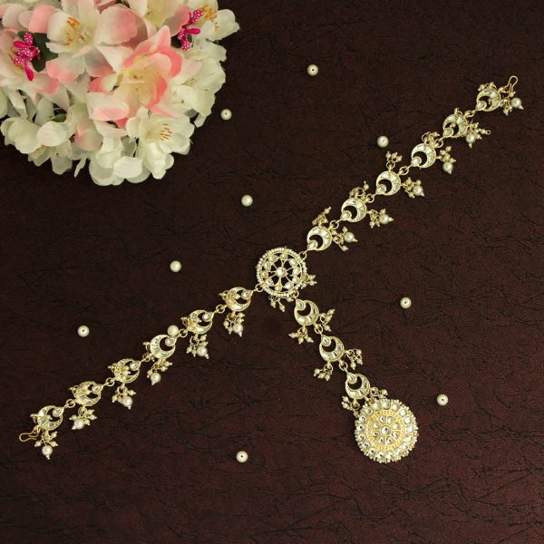 White Color Kundan Matha Patti-14924