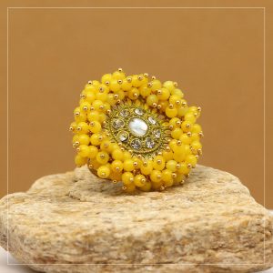 Yellow Color Finger Rings-0